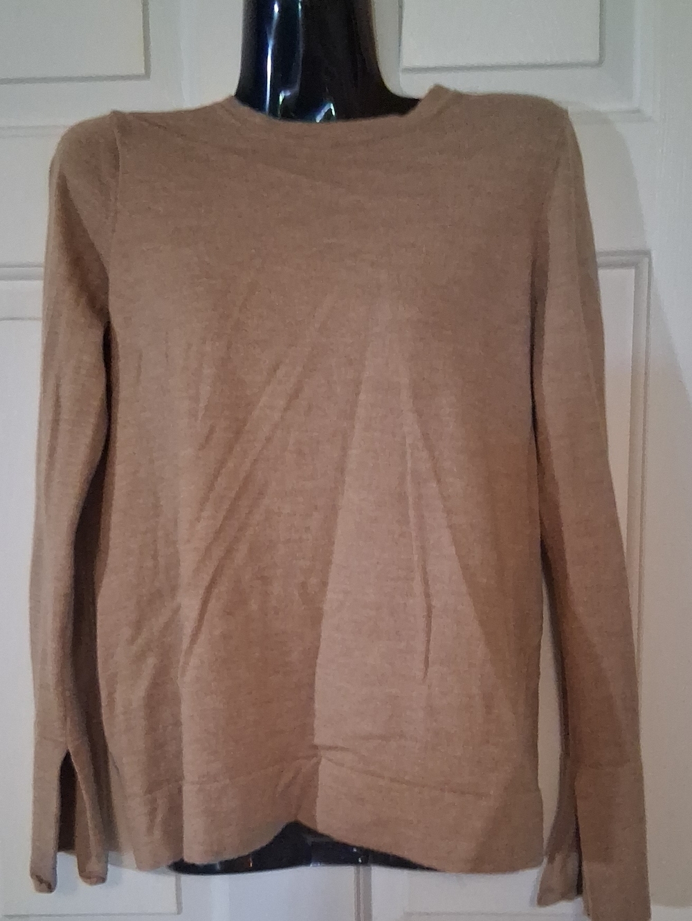 BCBGMaxAzria Lightweight Crewneck Sweater in Taupe